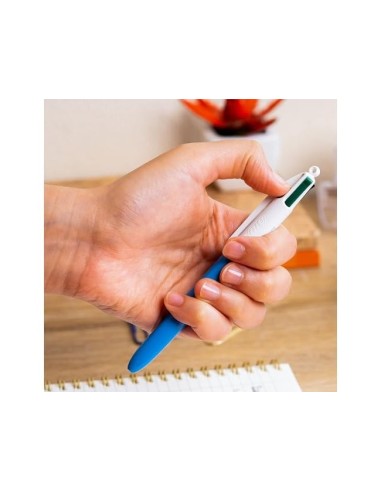 BOLIGRAFO BIC CUATRO COL.C/GRIP CAUCHO ERGONOMICO PUNTA MEDIA 1MM