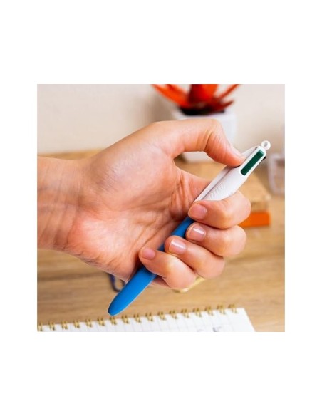 BOLIGRAFO BIC CUATRO COL.C/GRIP CAUCHO ERGONOMICO PUNTA MEDIA 1MM