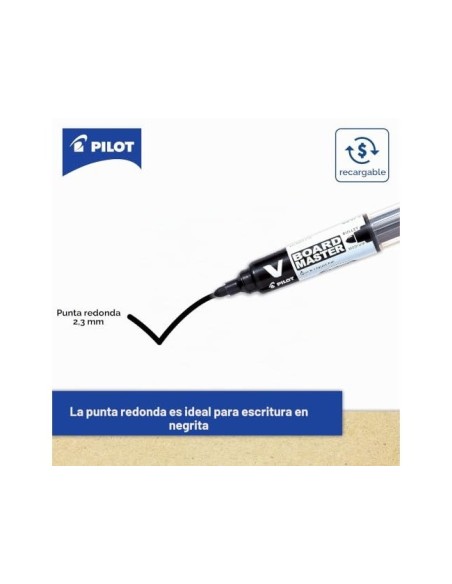 ROTULADOR PILOT VBOARD MASTER PIZARRA BL.NG.TINTA LIQUIDA TRAZO 2,3MM