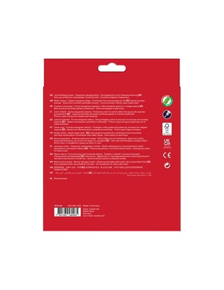LAPICES COL.FABER-CASTELL C/ 24 COL.HEXAGONAL MADERA REFORESTADA