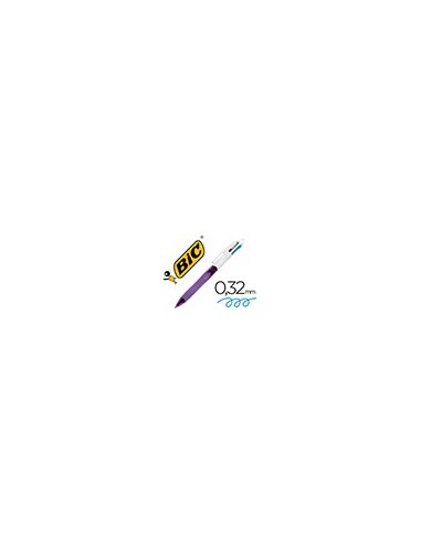 BOLIGRAFO BIC CUATRO COL.C/GRIP COL.PASTEL PUNTA 1,3 MM