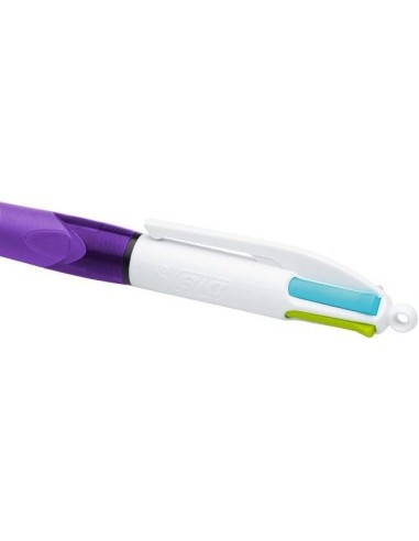 BOLIGRAFO BIC CUATRO COL.C/GRIP COL.PASTEL PUNTA 1,3 MM