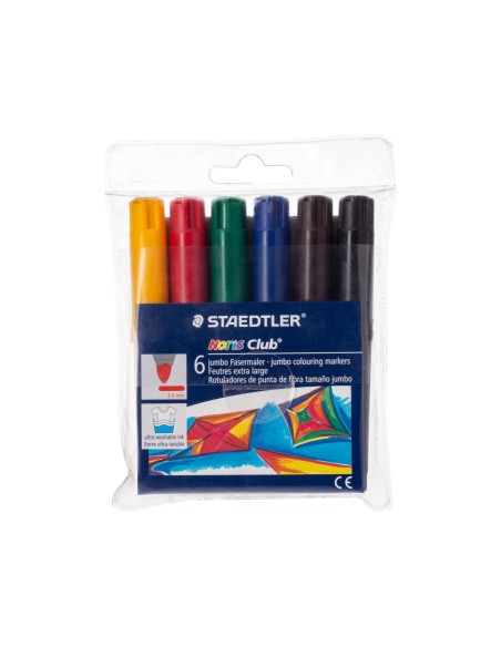 ROTULADOR STAEDTLER COLOR JUMBO TRAZO 3 MM ESTUCHE 6 COL.SURT.