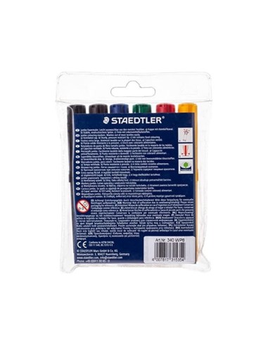 ROTULADOR STAEDTLER COLOR JUMBO TRAZO 3 MM ESTUCHE 6 COL.SURT.