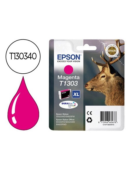 C13T13034012 CARTUCHO EPSON BX320FW T1303 XL MG. 755 PG.