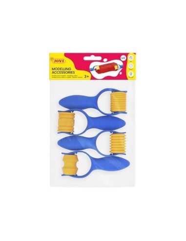 RODILLO JOVI MARCAR Y MODELAR PASTA BOLSA 4 UDS. SURTIDAS