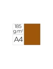 CARTULINA GUARRO A4 MARRON CHOCOLATE 185 GR PAQUETE 50 H 200040176 2