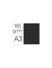 CARTULINA GUARRO DIN A3 NEGRO 185 GR PAQUETE 50 H 200040217 2