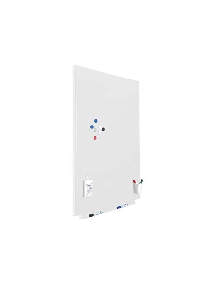 PIZARRA ROCADA MAGNETICA BLANCA C/SISTEMA SKI WHITEBOARD 100X150 CM