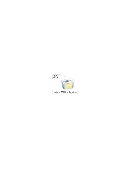CONTENEDOR PLASTICO CEP 40L.397X498X329 MM TPTE.C/TAPA CIERRE HERM.