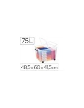 CONTENEDOR PLASTICO CEP 75L.485X600X415 MM TPTE.C/TAPA CIERRE HERM.4R 2