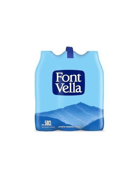 AGUA MINERAL NATURAL FONT VELLA BOTELLA DE 500ML