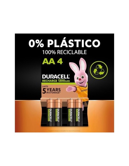 PILA DURACELL RECARGABLE STAYCHARGED AA 2400 MAH BLISTER 4 UNIDADE