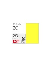 ETIQUETA ADH. APLI 02878 210X297MM AM. 20H. 2