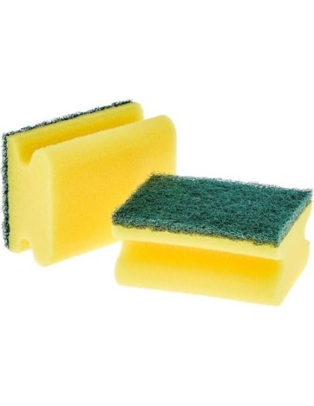 ESTROPAJO SALVAUÑAS SCOTCH BRITE FIBRA VERDE PAQUETE 3X2