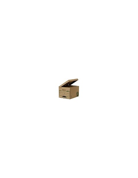 CAJON FELLOWES CARTON RECICLADO 4 CAJAS ARCHIVO 80MM