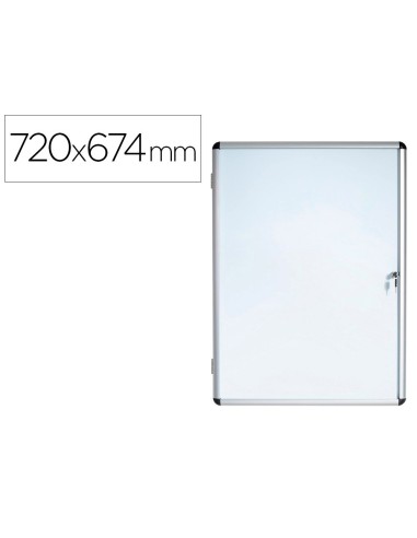 VITRINA ANUNCIOS BI-OFFICE FONDO MAGNETICO INTERIOR 720X674 MM