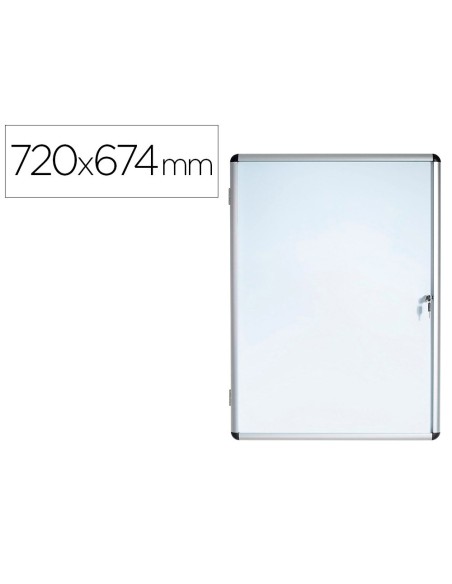 VITRINA ANUNCIOS BI-OFFICE FONDO MAGNETICO INTERIOR 720X674 MM