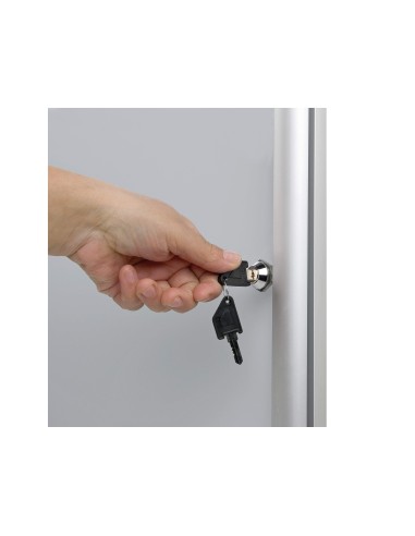 VITRINA ANUNCIOS BI-OFFICE FONDO MAGNETICO INTERIOR 720X674 MM