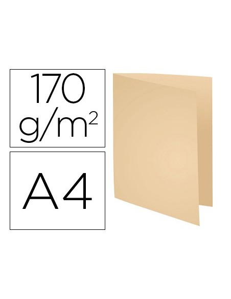 SUBCARPETA A4 170 GR. EXACOMPTA CREMA C/100
