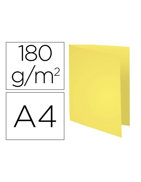 SUBCARPETA A4 170 GR. EXACOMPTA AMARILLO 100 UD.