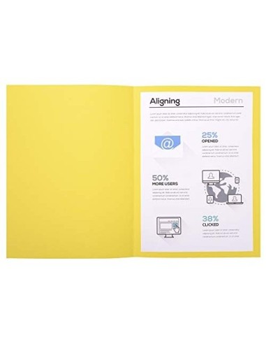 SUBCARPETA A4 170 GR. EXACOMPTA AMARILLO 100 UD.