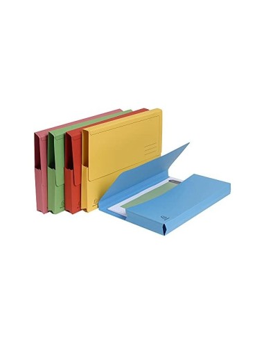 SUBCARPETA A4 290 GR. EXACOMPTA C/BOLSA VERDE 50 UD.