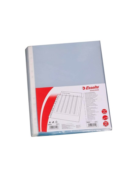 FUNDA MULTITALADRO ESSELTE FL.80 MC CRISTAL PACK 100**71835