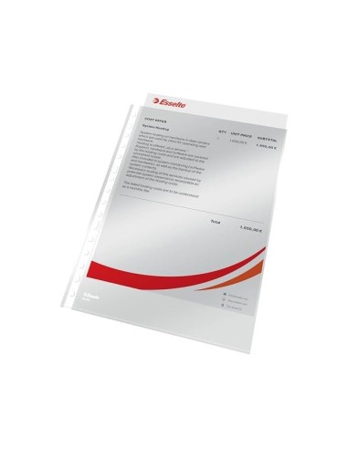 FUNDA MULTITALADRO ESSELTE FL.80 MC CRISTAL PACK 100**71835