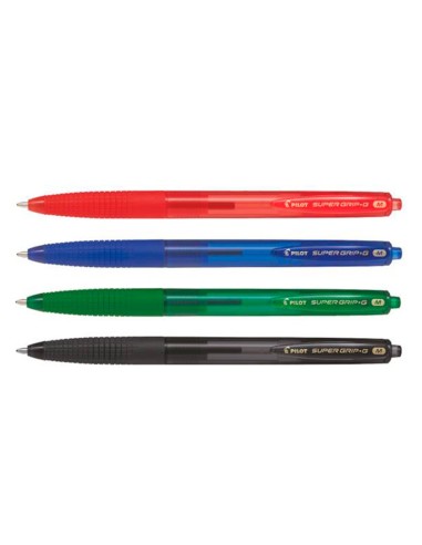 BOLIGRAFO PILOT SUPERGRIP G AZ.RETRACTIL SUJECION CAUCHO BASE ACEITE