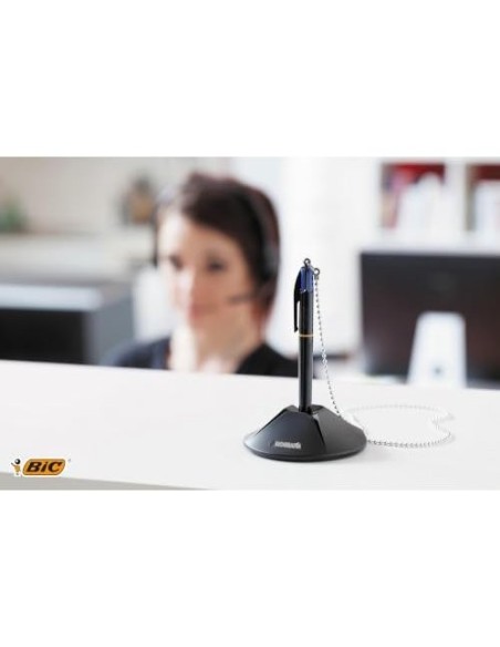 BOLIGRAFO BIC CUATRO COLORES CON PEANA