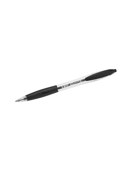 BOLIGRAFO BIC ATLANTIS NEGRO RETRACTIL TINTA ACEITE PUNTA DE 1 MM