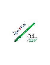 BOLIGRAFO PAPER MATE INKJOY 100 PUNTA MEDIA TRAZO 1 MM VERDE 2
