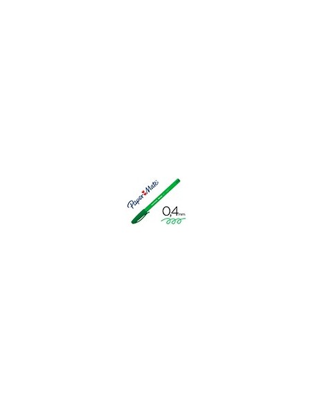 BOLIGRAFO PAPER MATE INKJOY 100 PUNTA MEDIA TRAZO 1 MM VERDE