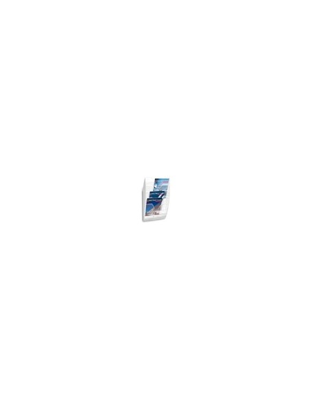 EXPOSITOR MURAL PARED 5 COMPARTIMENTOS TPTE.Y BLANCO 580X122X350M