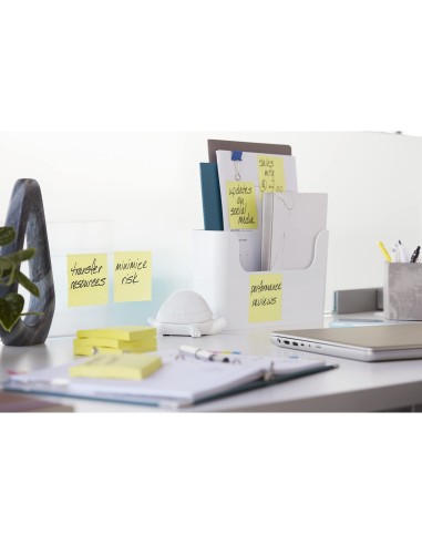 BLOC NOTAS ADH.POST-IT SUPER STICKY 76X127MM 6UD. 100H. AM.CANARIO