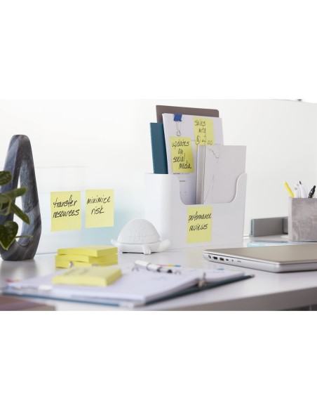 BLOC NOTAS ADH.POST-IT SUPER STICKY 76X127MM 6UD. 100H. AM.CANARIO