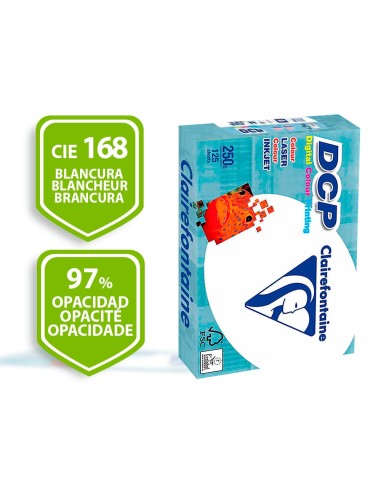 PAPEL FOTOCOPIADORA CLAIREFONTAINE DIN A3 250 GRAMOS PAQUETE 125H.