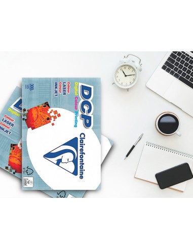 PAPEL FOTOCOPIADORA CLAIREFONTAINE DIN A4 300 GRAMOS PAQUETE 125H.