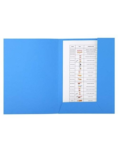 SUBCARPETA RECICLADA A4 280 GR. EXACOMPTA 2 SOLAPAS AZUL