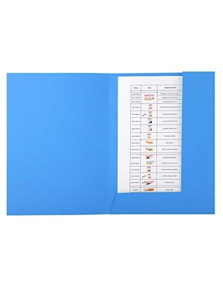 SUBCARPETA RECICLADA A4 280 GR. EXACOMPTA 2 SOLAPAS AZUL