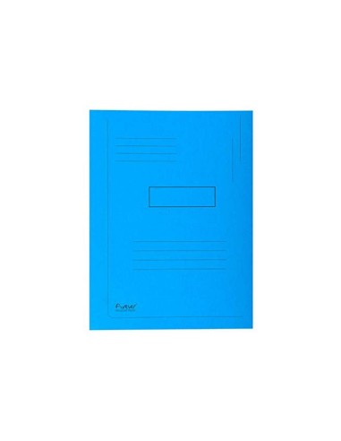 SUBCARPETA RECICLADA A4 280 GR. EXACOMPTA 2 SOLAPAS AZUL