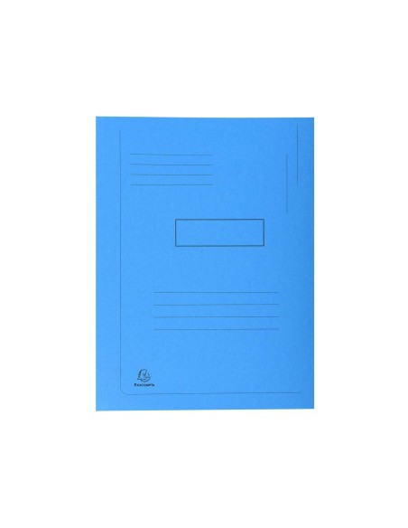 SUBCARPETA RECICLADA A4 280 GR. EXACOMPTA 2 SOLAPAS AZUL