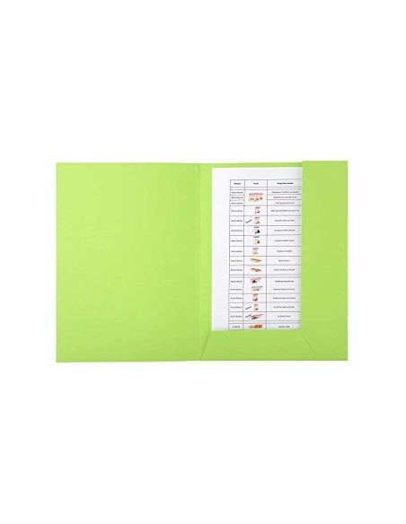 SUBCARPETA RECICLADA A4 280 GR. EXACOMPTA 2 SOLAPAS VERDE