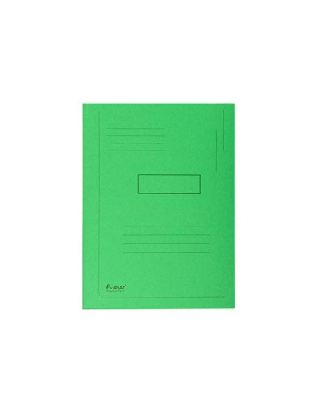 SUBCARPETA RECICLADA A4 280 GR. EXACOMPTA 2 SOLAPAS VERDE