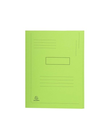 SUBCARPETA RECICLADA A4 280 GR. EXACOMPTA 2 SOLAPAS VERDE