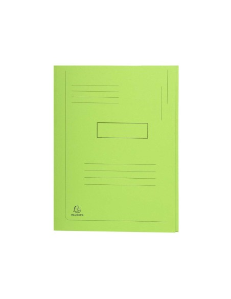 SUBCARPETA RECICLADA A4 280 GR. EXACOMPTA 2 SOLAPAS VERDE