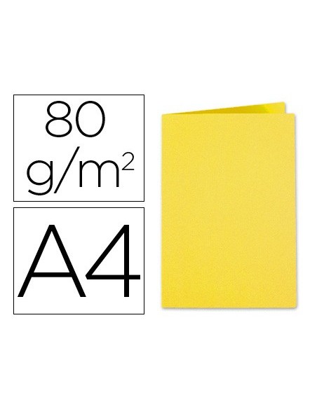 SUBCARPETA A4 80 GR. FINO EXACOMPTA AMARILLO C/100