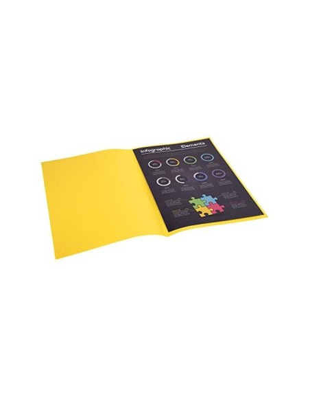 SUBCARPETA A4 80 GR. FINO EXACOMPTA AMARILLO C/100