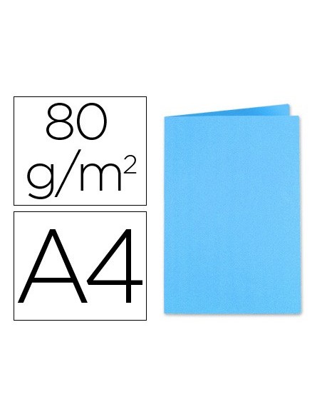 SUBCARPETA A4 80 GR. FINO EXACOMPTA TURQUESA C/100